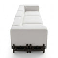 Modulares 3-Sitzer Sofa, individuell kombinierbare Wohnlandschaft in Weiß