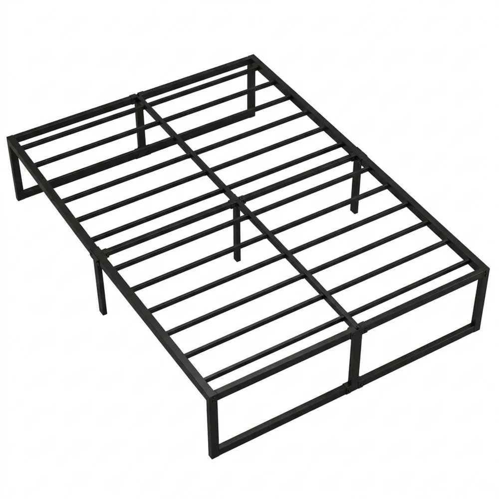 Robustes Metallbett 120x190 cm mit Lattenrost, einfache Montage