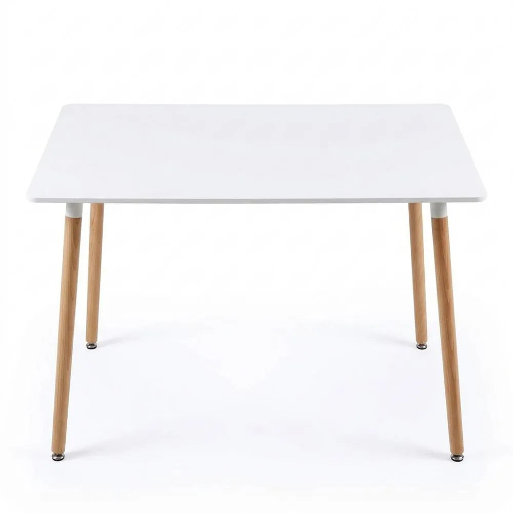 Moderner Esstisch für 4 Personen mit Holzbeinen, 110 x 70 x 75 cm